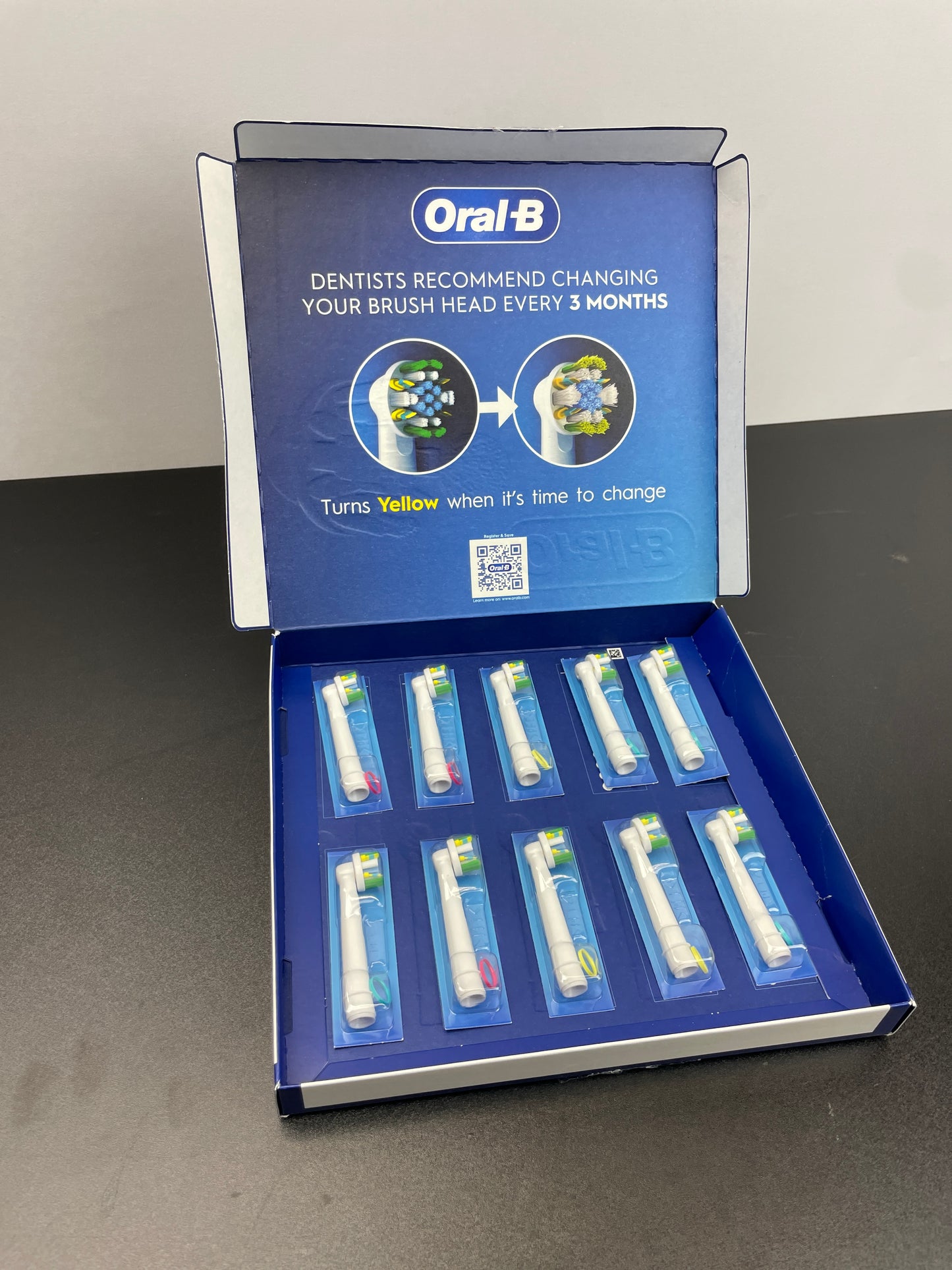 Oral-B CrossAction Replacement Brush Heads with Bacterial Protection (10-Count) - Retail $54