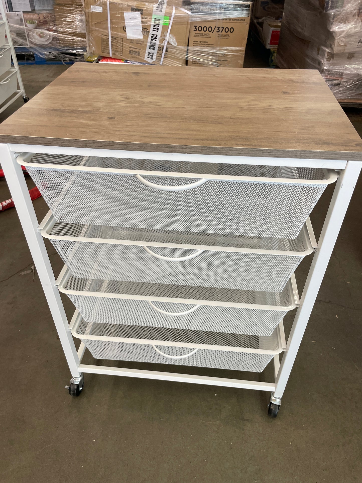 Costco - 4-Drawer Mesh Rolling Cart - Retail $49