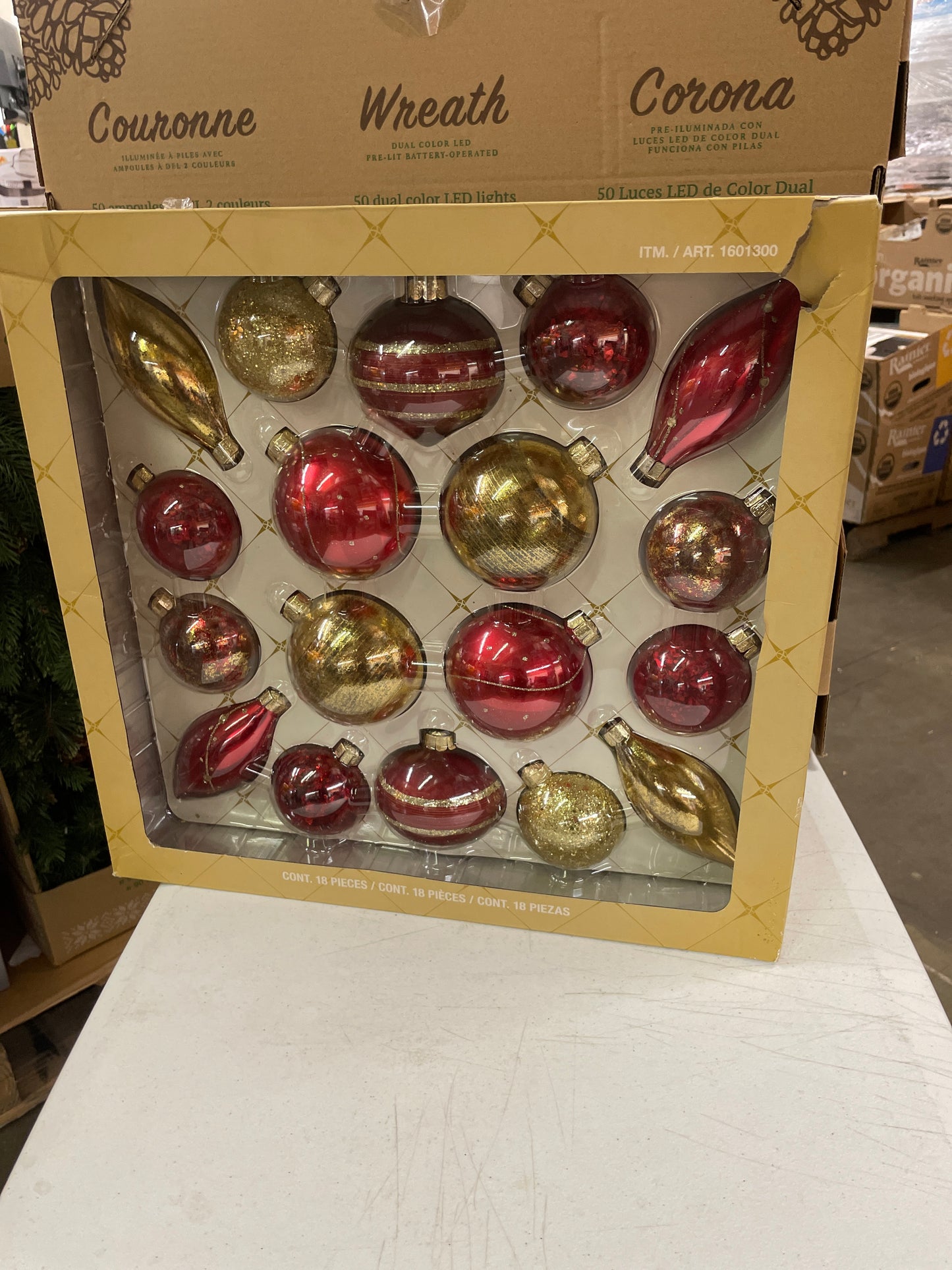 Costco - Glass Ornaments 18 Piece Set - Retail $24