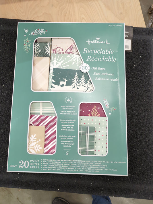 Costco - Hallmark 20 Count Christmas Bags - - Retail $17