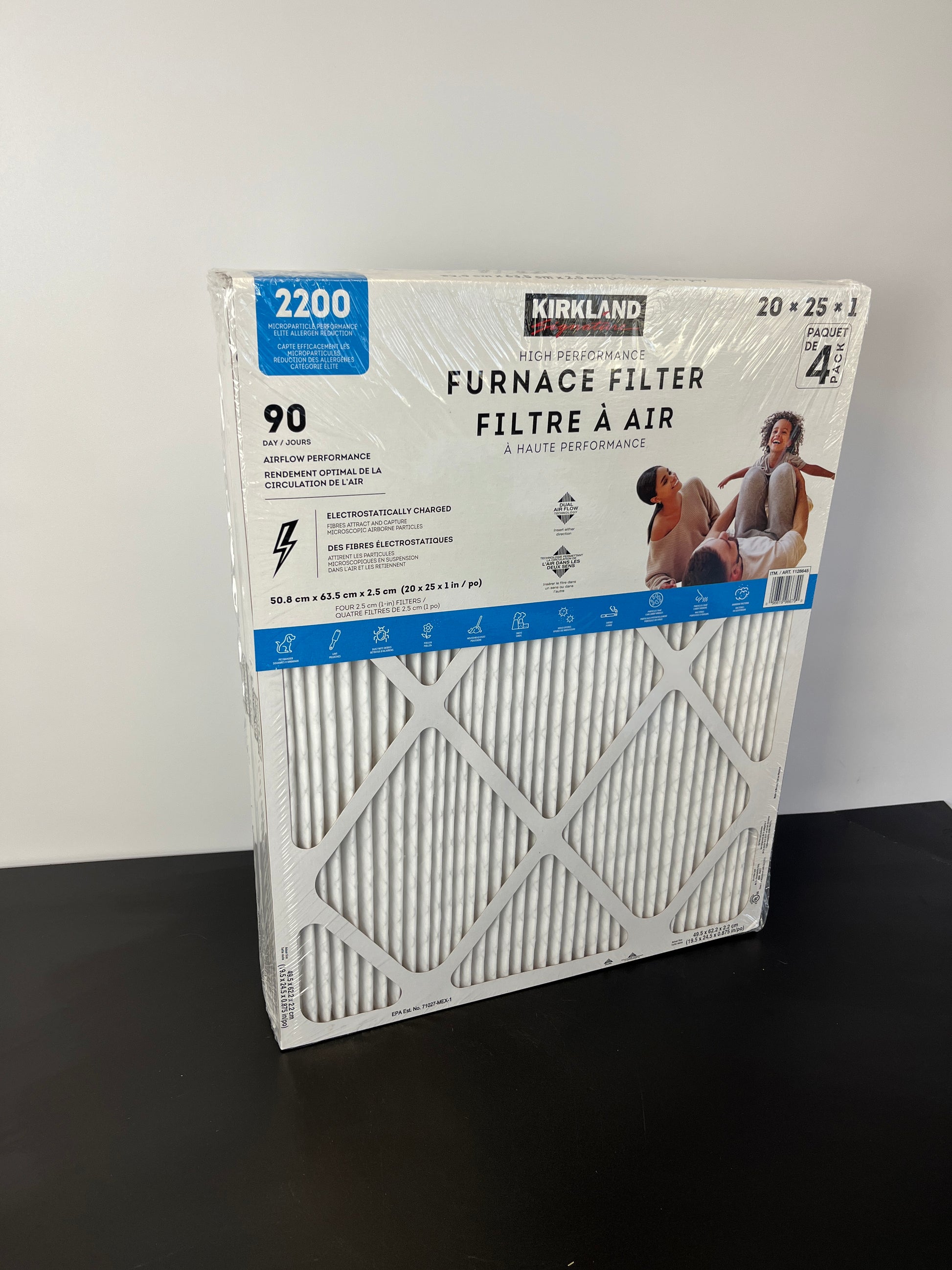 KS FURNACE FILTER 20X25X1 - Retail $29