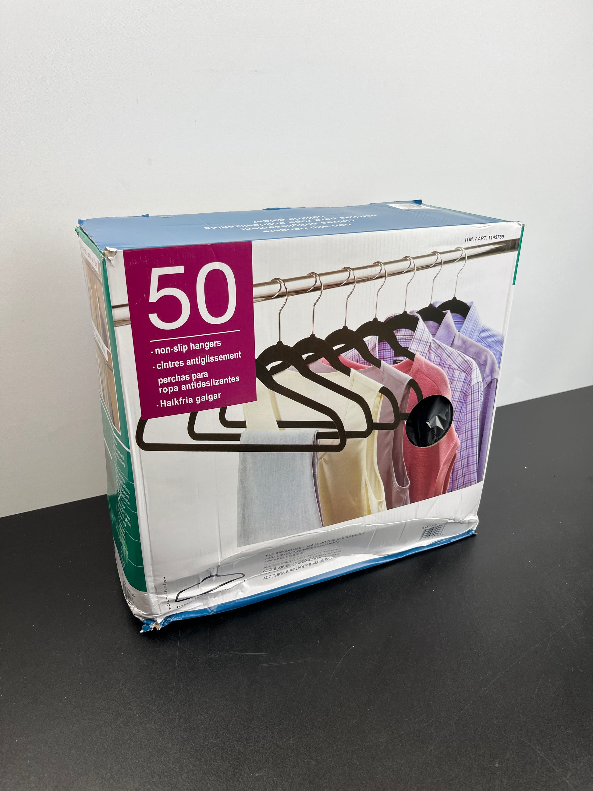 Flocked Hangers - 50 Pack - Retail $17