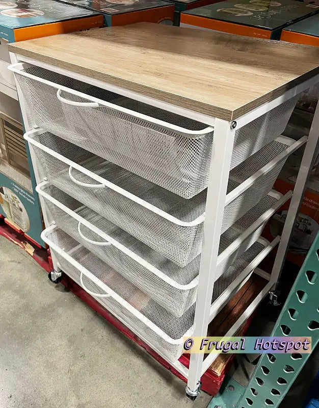 Costco - 4-Drawer Mesh Rolling Cart - Retail $49