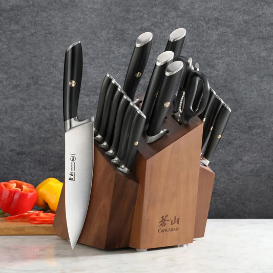 Cangshan L Series 17-Piece Shan German Steel Forged Knife Set - Retail $269