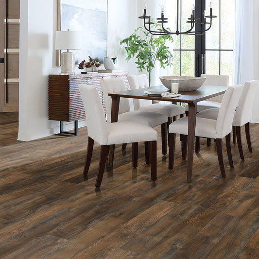 Mohawk Home 12MM Thick 6.1in X 47.2in AC4 Waterproof Surface Laminate Wood Plank Flooring (18.14 sq ft/ctn)