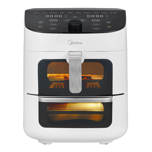 NEW - Midea 11-quart Dual Basket Air Fryer Oven - Retail $99