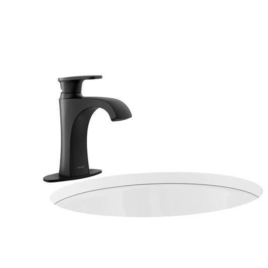 NEW - Kohler Tome Matte Black Single-Handle Bathroom Faucet - Retail $119