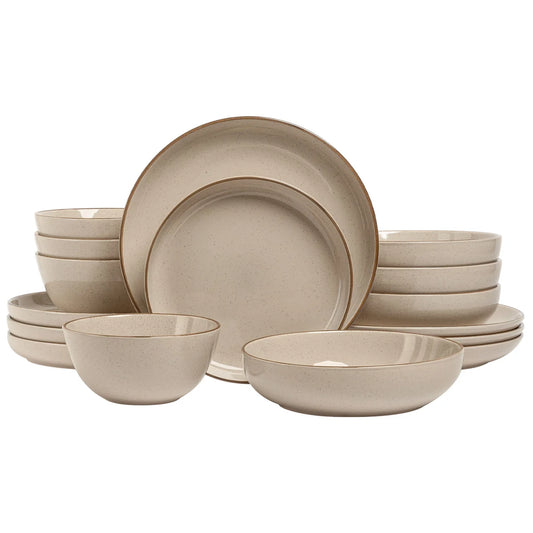 over&back Options Linen 16-piece Dinnerware Set - Retail $46