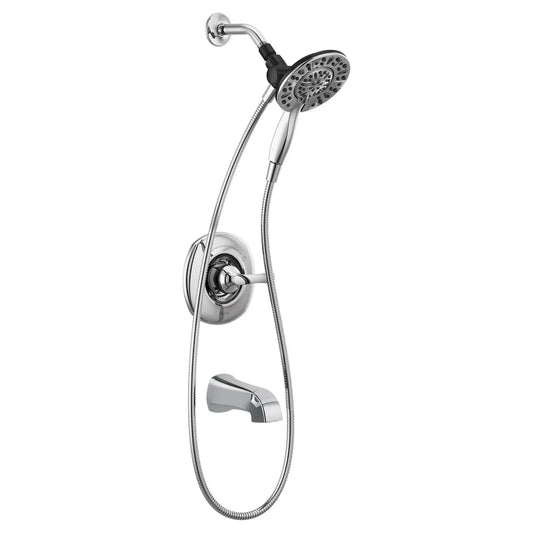 Delta Larkin Bathtub & Shower Faucet with In2ition Shower Head - Retail $137