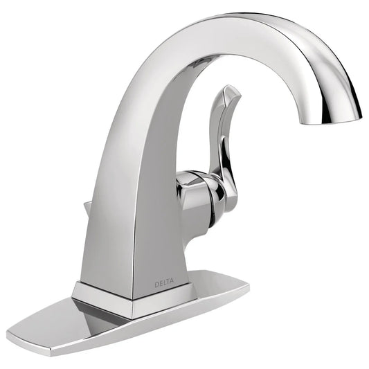 NEW - Delta Kahlo Chrome Single Handle Bathroom Faucet - Retail $89