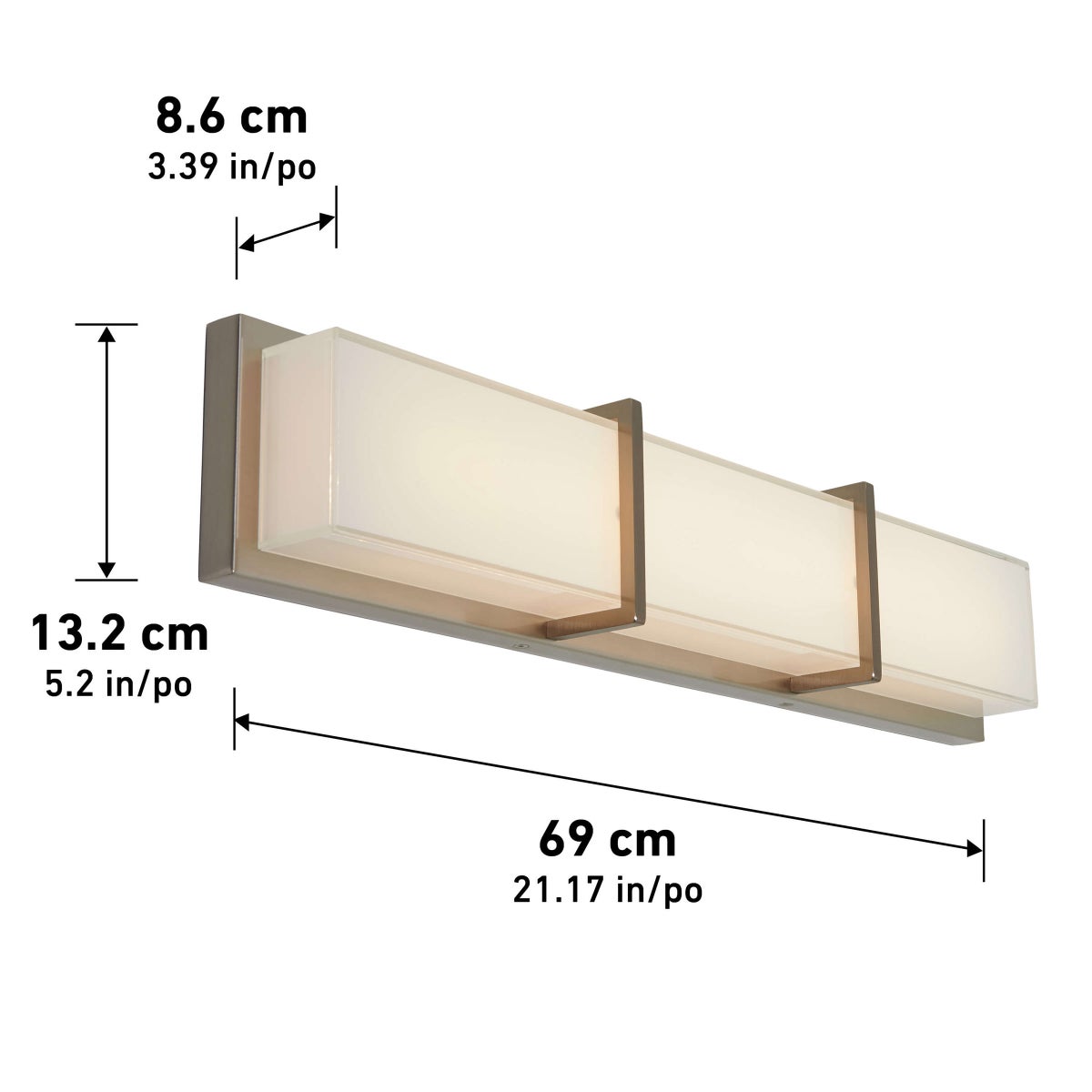 Artika Subway 27 in. Vanity LED Light Fixture - Retail $74