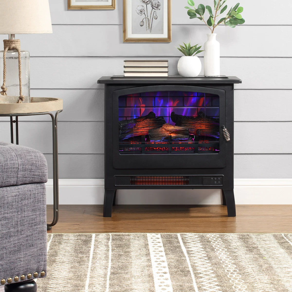 Infrared Electric Fireplace Stove Heater - Retail $135