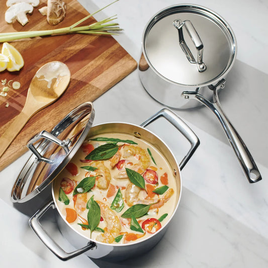 Tramontina 4-piece Tri-Ply Clad Sauce Pan Set - Retail $39