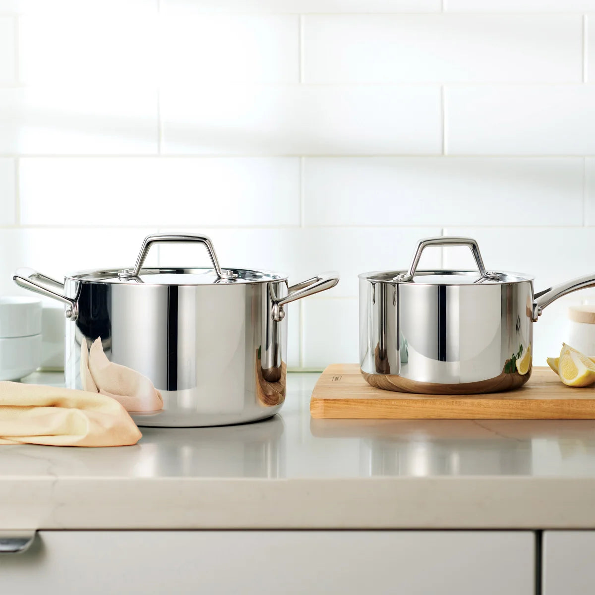 Tramontina 4-piece Tri-Ply Clad Sauce Pan Set - Retail $39