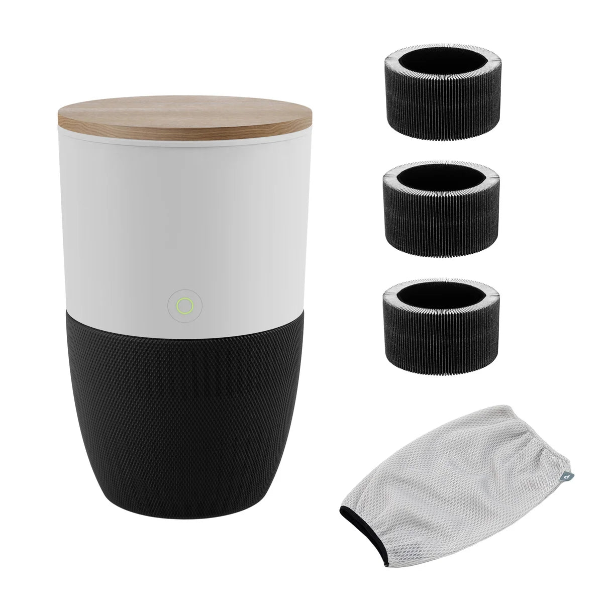 Dupray Air Purifier with Walnut Table and Additional Filters - Retail $249