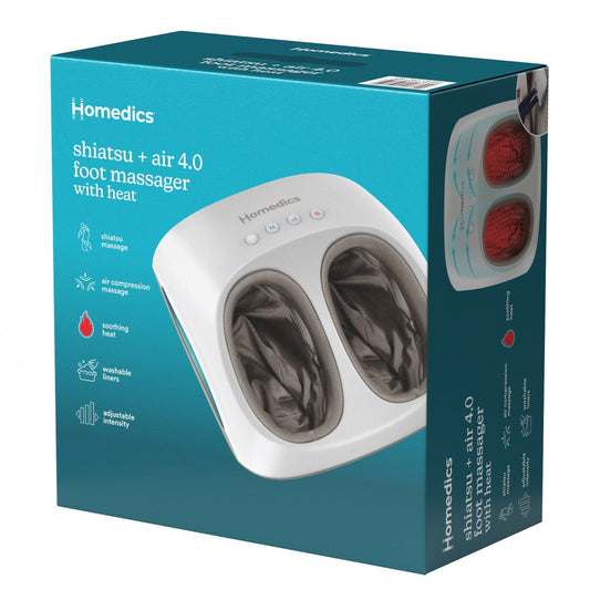 Homedics Shiatsu + Air 4.0 Foot Massager with Heat - Retail $100