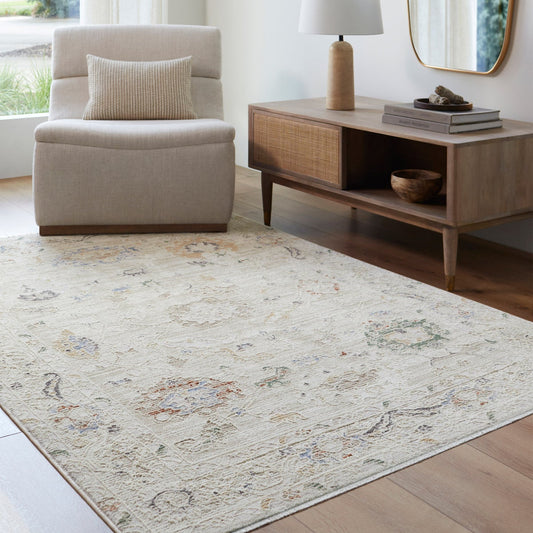 Peighton Area Rug Collection, Cream, Rug Size: 5 ft. x 7 ft. 9in.