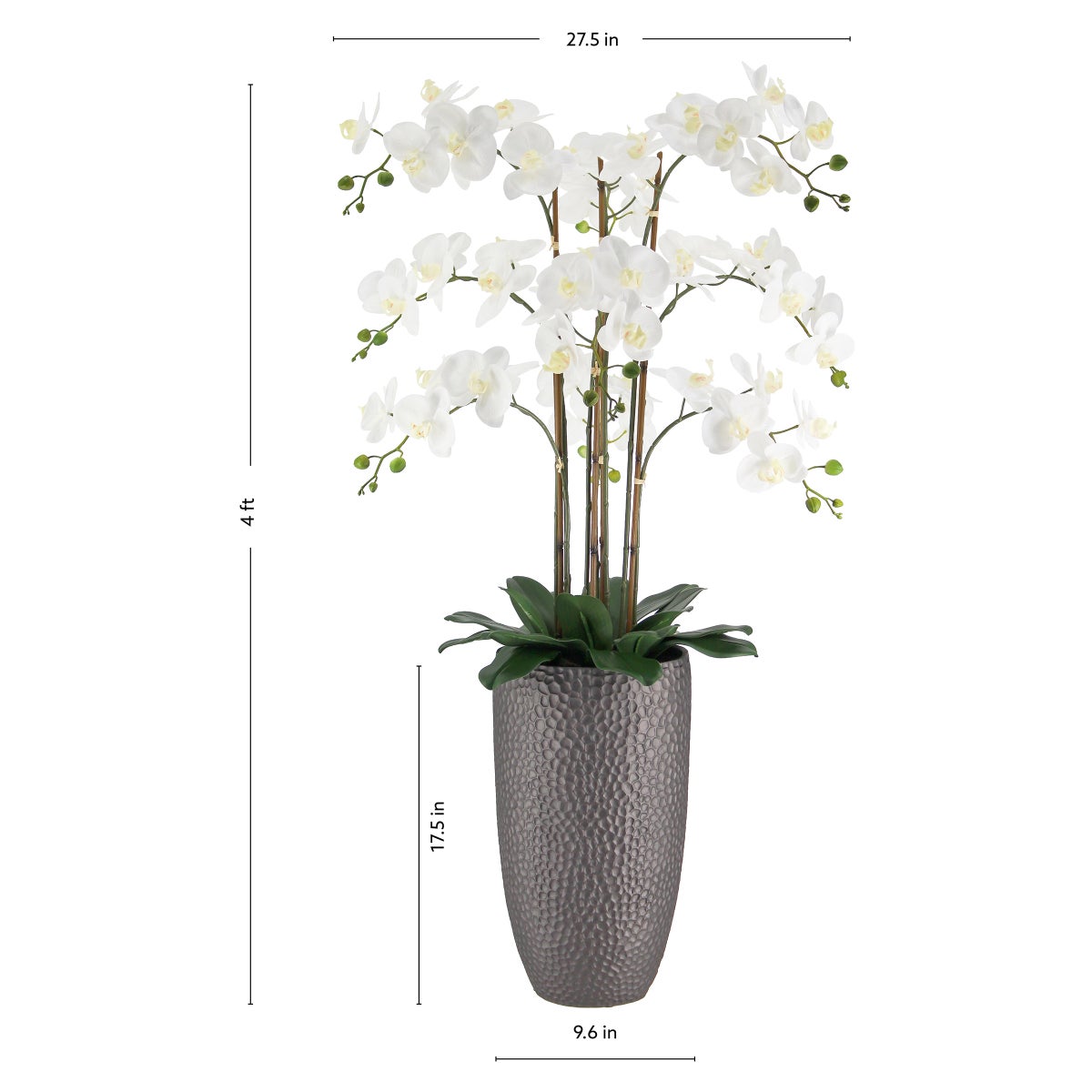 NEW - Faux 4’ Phalaenopsis Orchid - Retail $130