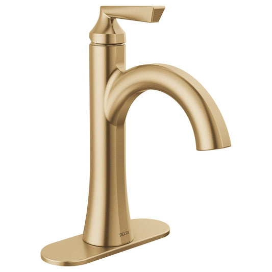 NEW - Delta Rinna Gold Single Handle Bathroom Faucet
