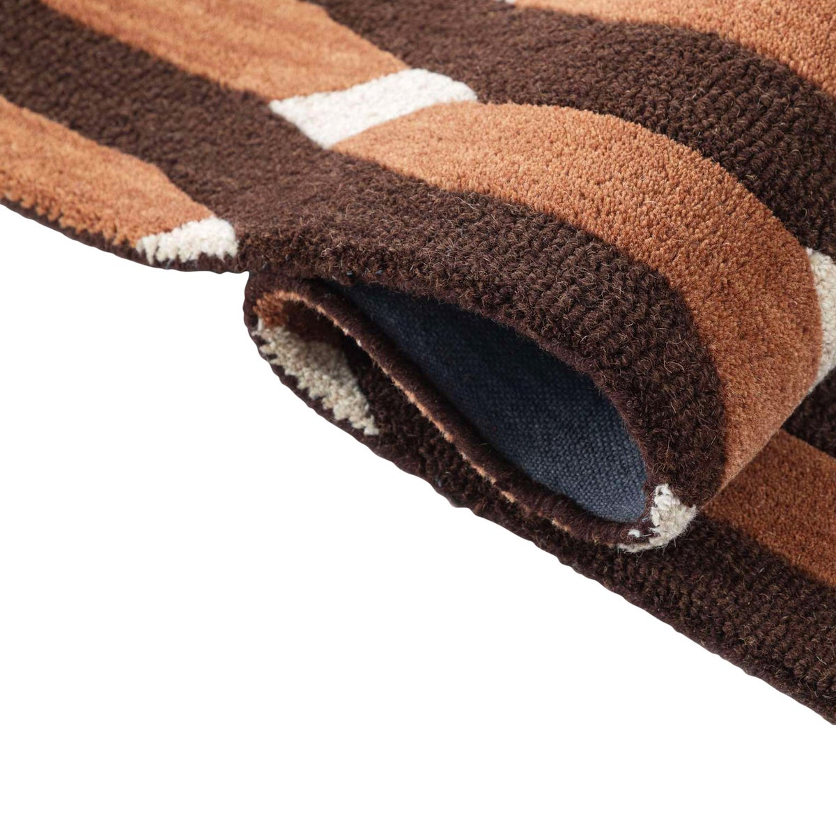Obeetee Retro Hand Tufted Wool Area Rug, Allure Rust - 2'6" x 8'