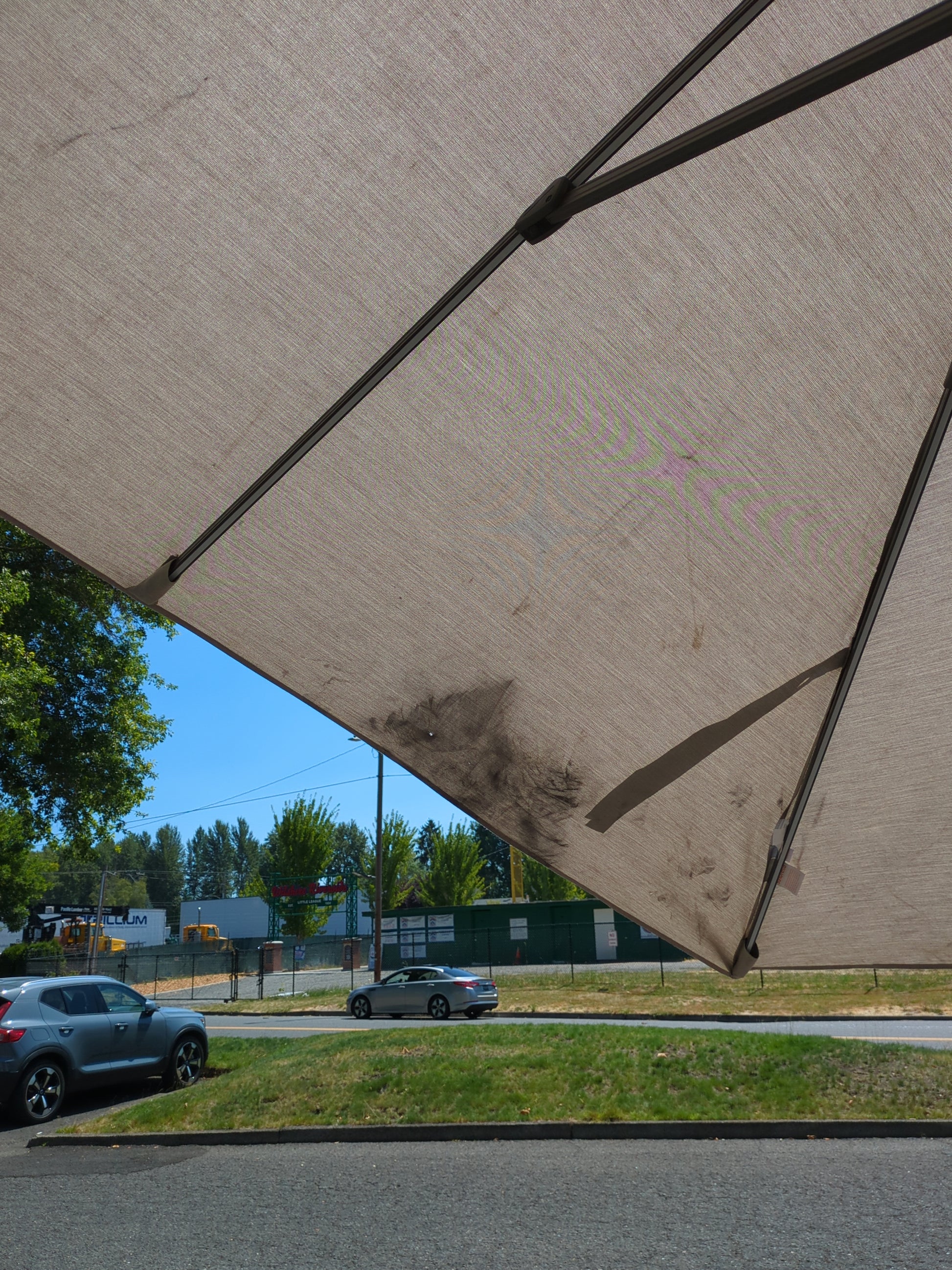 Cosco - Seasons Sentry 10ft Square Solar LED Cantilever Umbrella D - Retail $699