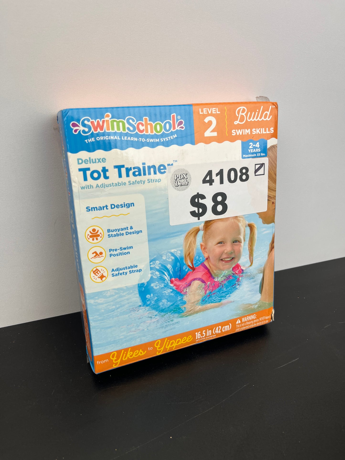 Swimschool TOT Swim Training Vest for Toddlers, Colors May Vary - Retail $17