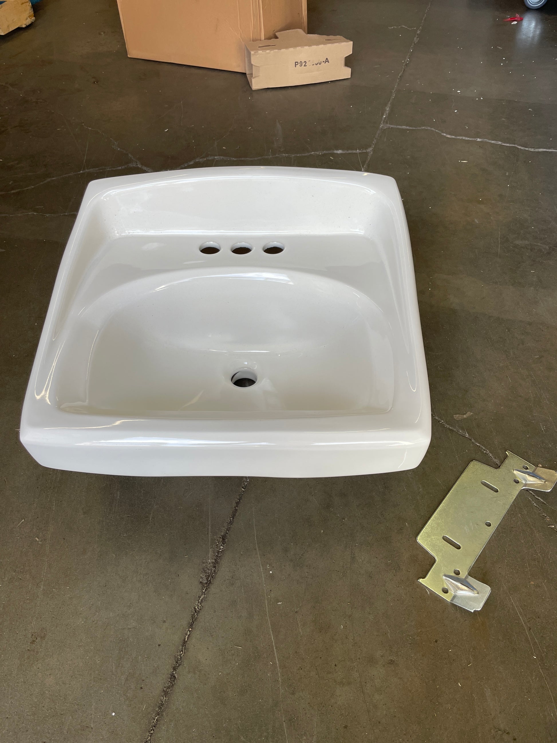 American Standard 0355012.020 0355.012.020 Wall-Mount Lavatory Sink, 1.25 in, White - Retail $67