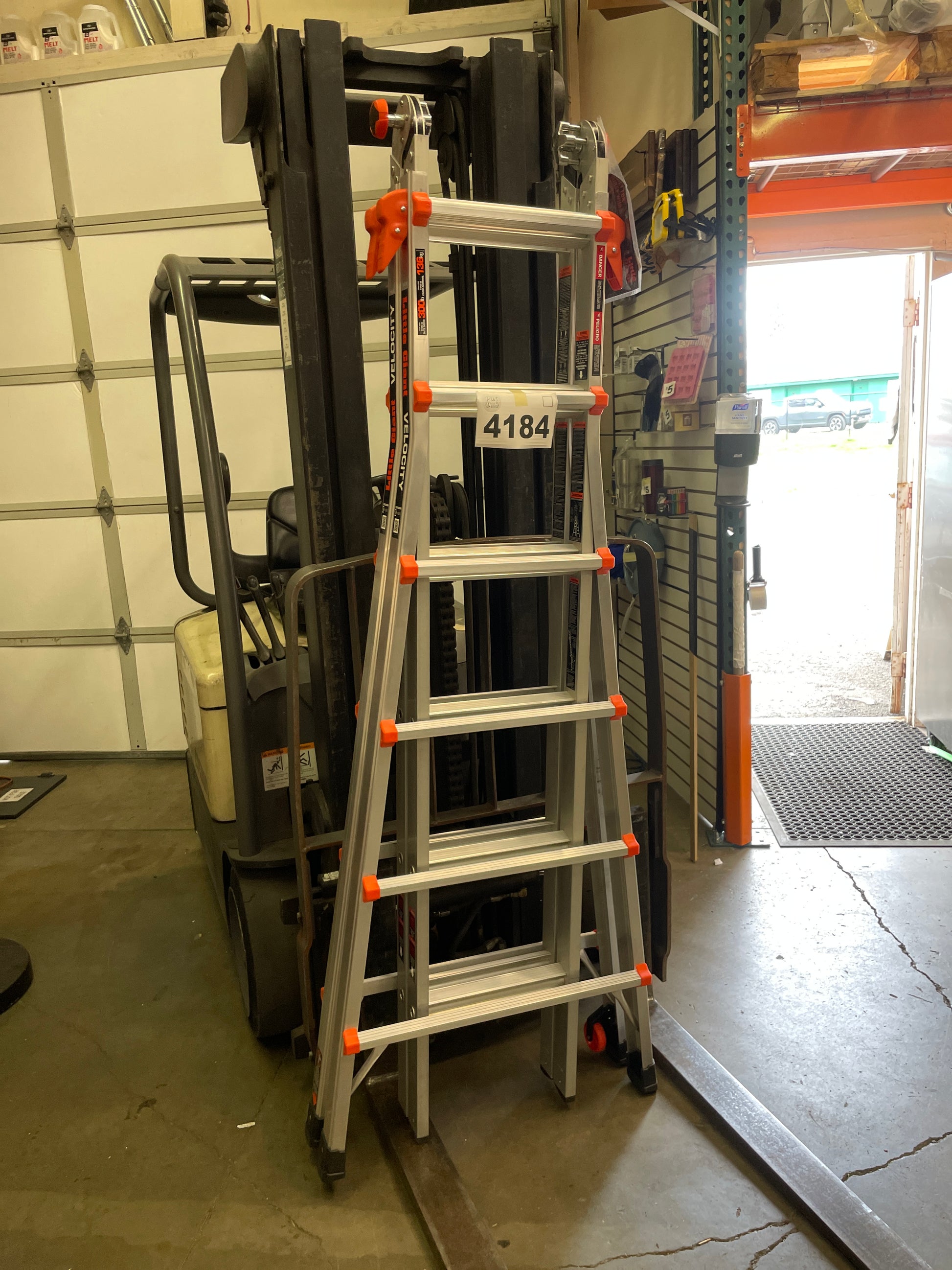 Little Giant Ladders, Velocity with Wheels, M26, 26 Ft, Multi-Position Ladder, Aluminum, Type 1A, 300 lbs Weight Rating, (15426-001) - Retail $439