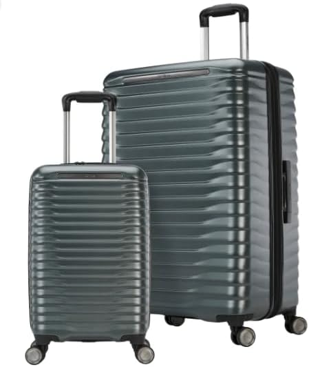 Samsonite Element Green XLT 2.0 Luggage 2 Piece Set Silver - Retail $199