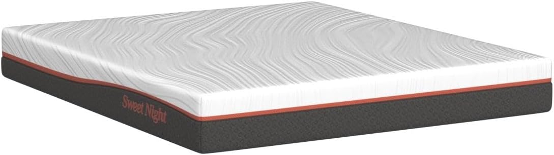 NEW - Sweetnight 8” QUEEN Hybrid Mattress with Gel Memory Foam & Pocket Innerspring for Cool Sleep & Spine Protection, Bed Mattress with Moisture Wicking Adaptive Cover, Medium Firm - Retail $199