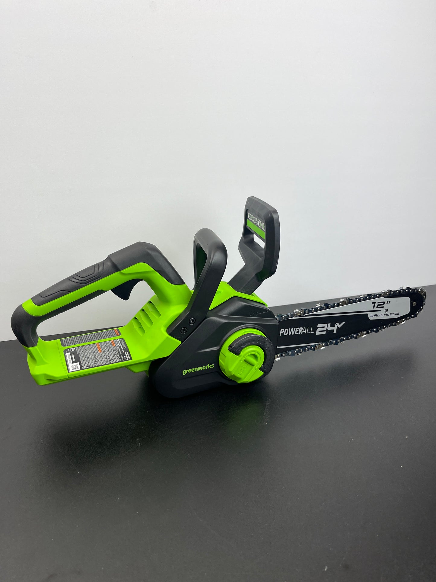 Greenworks 24V 12" Brushless Cordless Compact Chainsaw (Great For Storm Clean-Up, Pruning, and Firewood / 125+ Compatible Tools), Tool Only - Retail $78