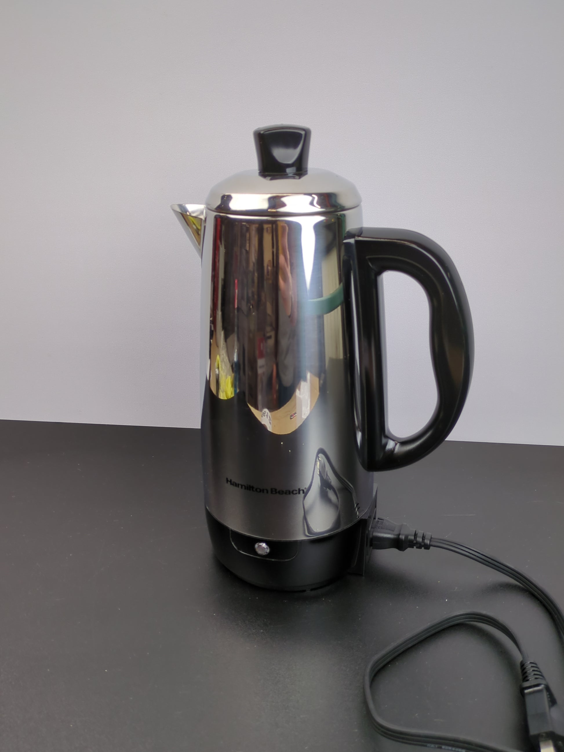 Hamilton Beach 12 Cup Electric Percolator Coffee Maker, Stainless Steel, Quick Brew, Easy Pour Spout (40616R) - Retail $53