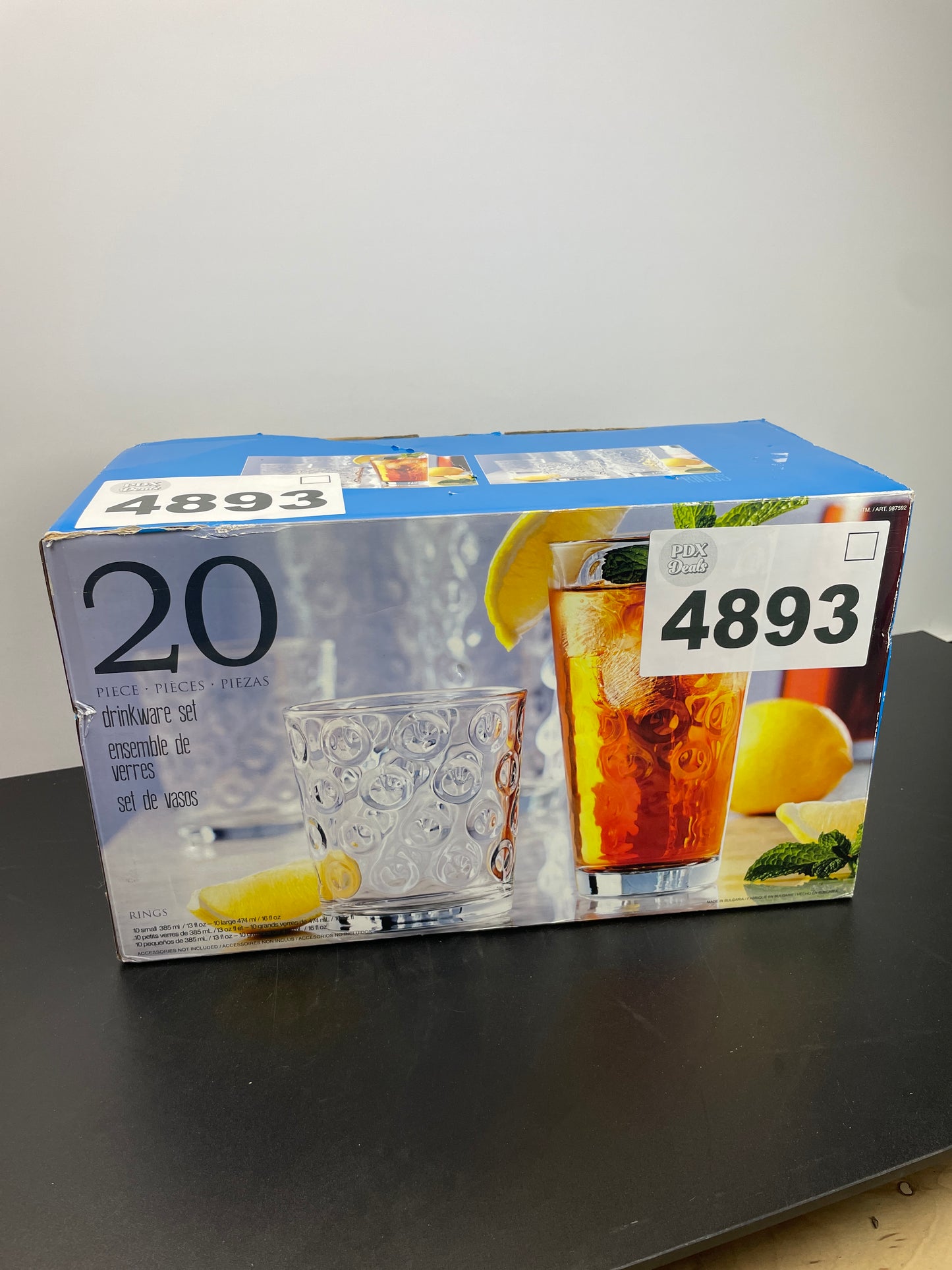 SISECAM 20PC DRINKWARE - Retail $16