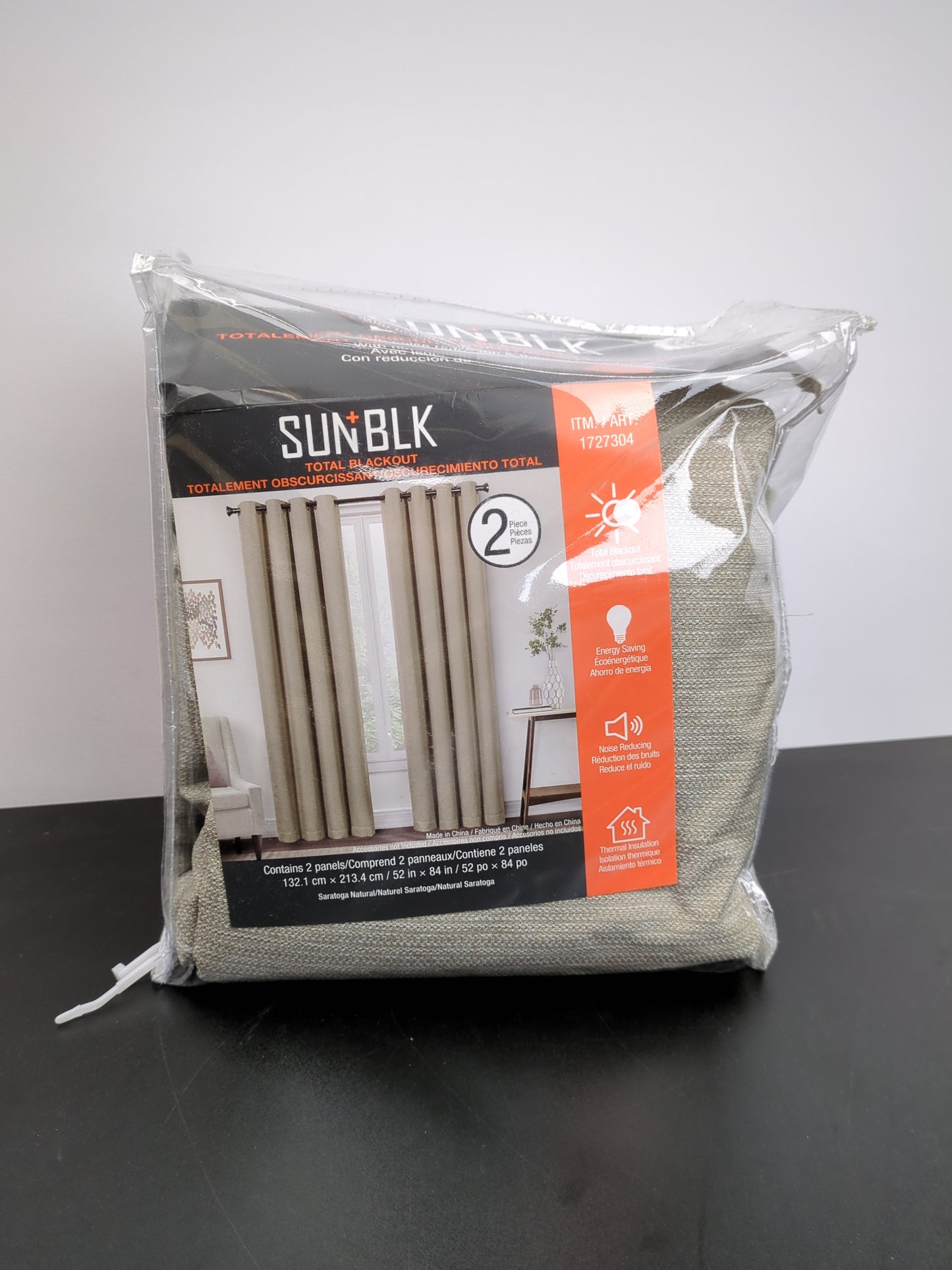 SARATOGA BLACKOUT CURTAIN - Retail $24