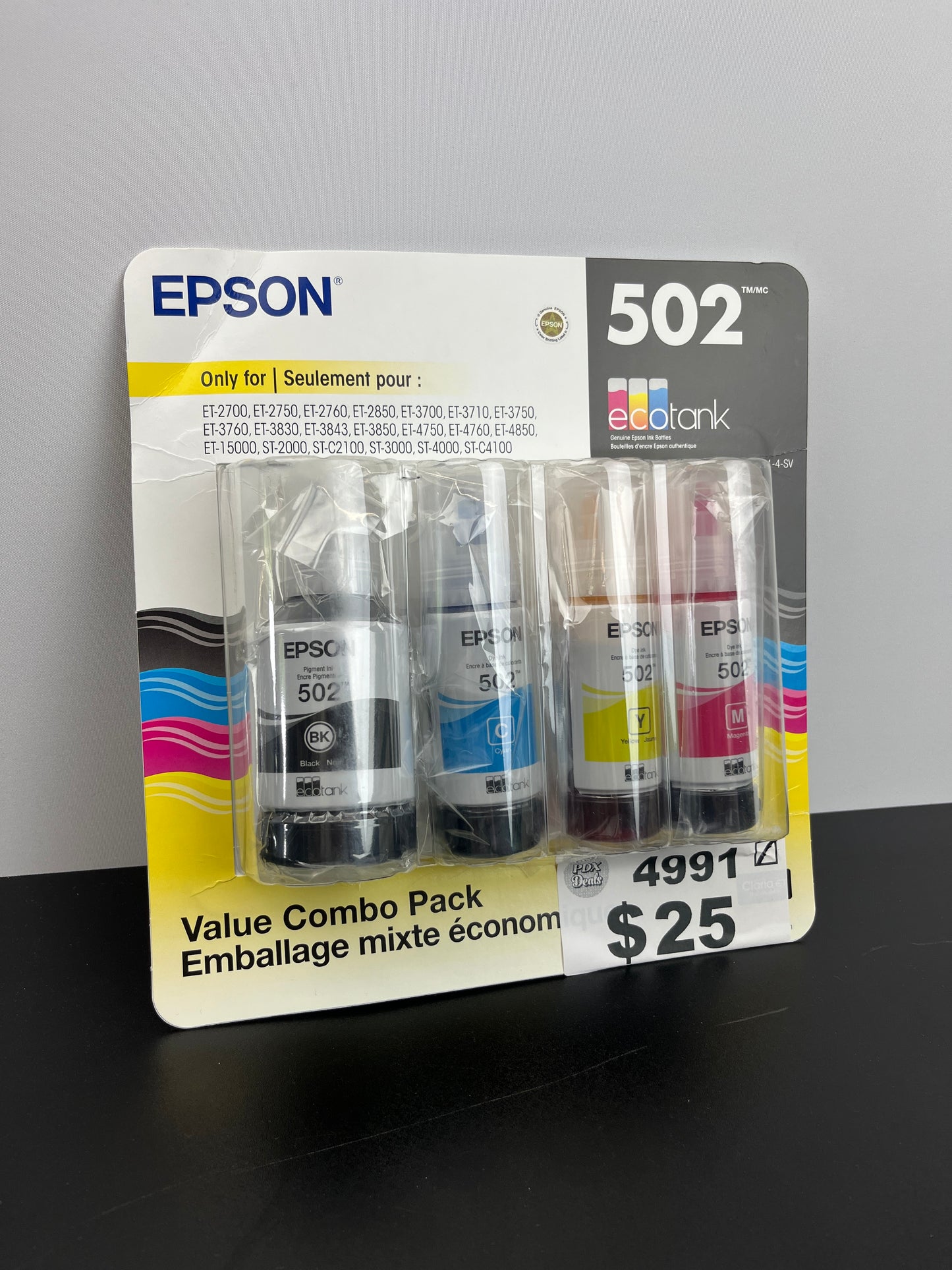 EPSON INK T502 CMYK CLUB - Retail $49