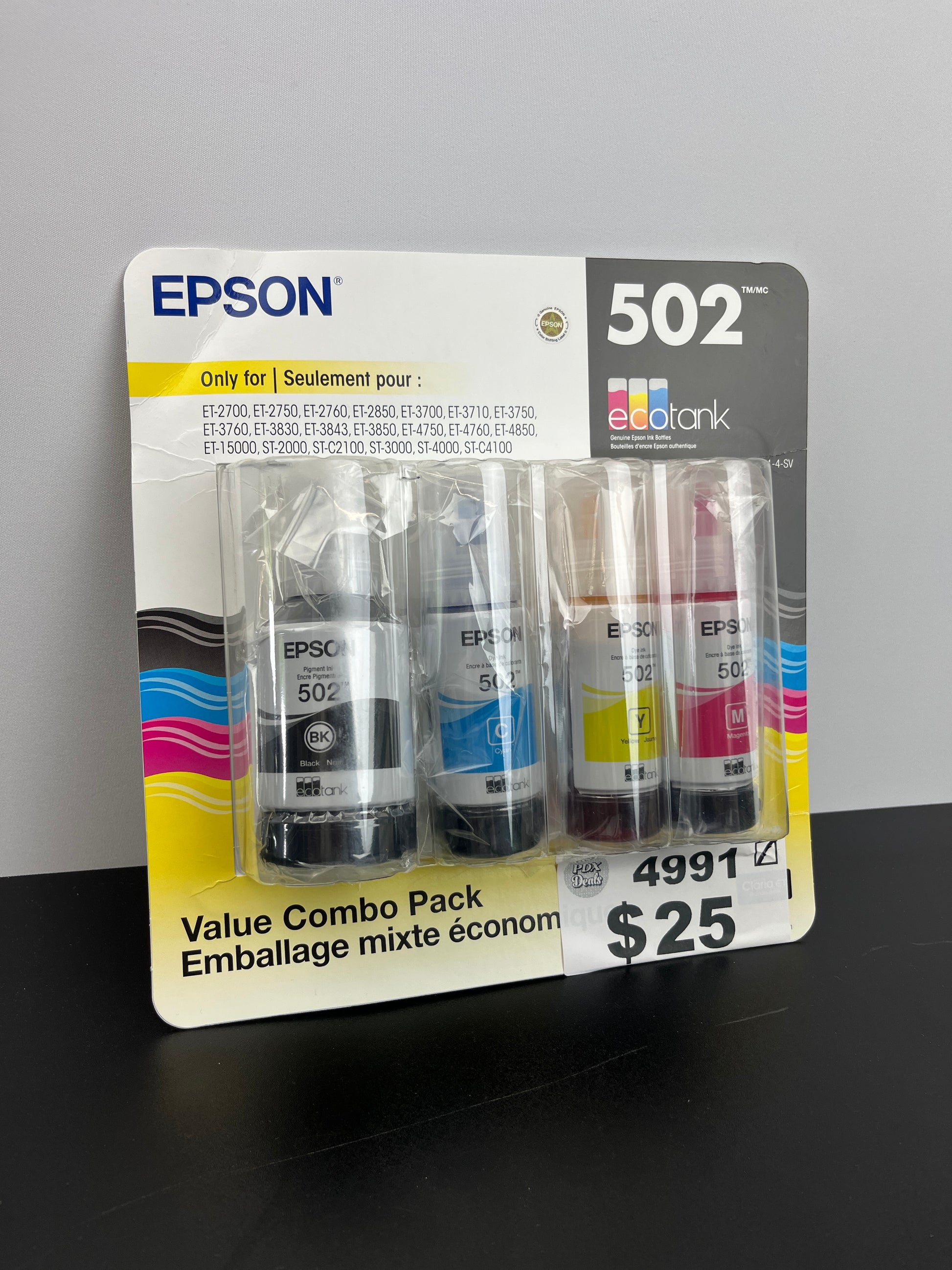 EPSON INK T502 CMYK CLUB - Retail $49