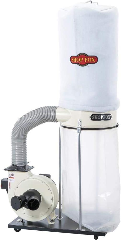 NEW in Box - Shop Fox W1685-1-1/2 HP Dust Collector,White - Retail $512