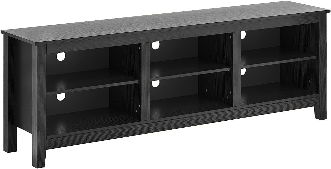 NEW - Panana TV Stand, Moden 6 Cubby TV Stand for 75 inch TV, Farmhouse Television Stands Entertainment Center Media Stand with Storage TV Table Stand for Living Room - Retail $130