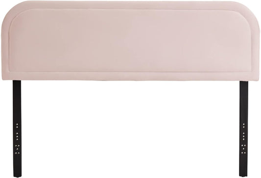 Edenbrook Miller QUEEN Low Profile, Performance Velvet Headboard for Queen Size Bed-Pink Upholstered Queen Headboard - Retail $135