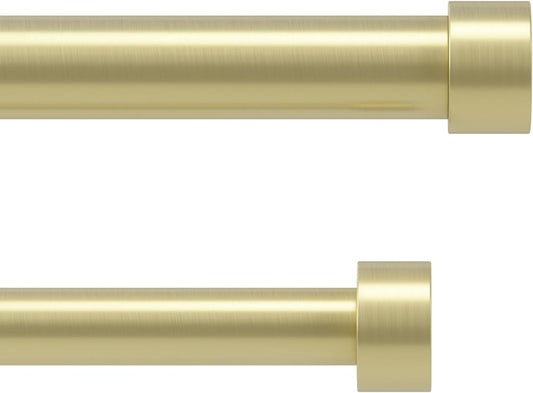 Umbra Cappa Double Curtain Rod (120-180-Inch, Brass) - Retail $45