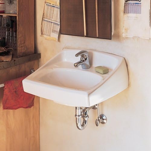 NEW - American Standard 0355012.020 0355.012.020 Wall-Mount Lavatory Sink, 1.25 in, White - Retail $67