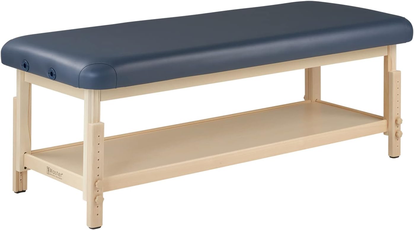 NEW - Master Massage 30" Laguna Comfort Wooden Stationary Massage Table Spa Table, Height Adjustable Flat Physical Therapy Bed-Medical Clinical Treatment Bed-Salon Beauty Bed-Facial Tattoo Aesthetic Bed - Retail $979