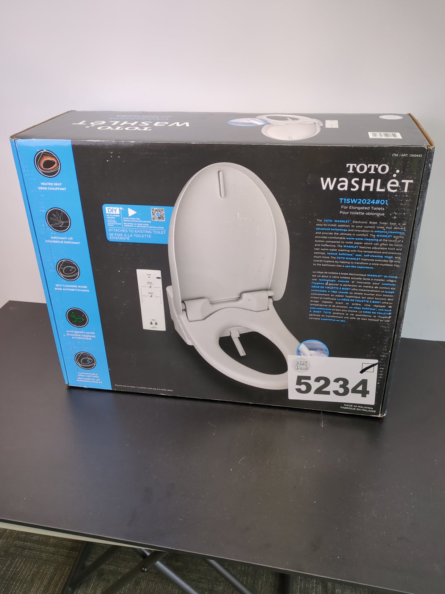 TOTO WASHLET BIDET SEAT - Retail $319