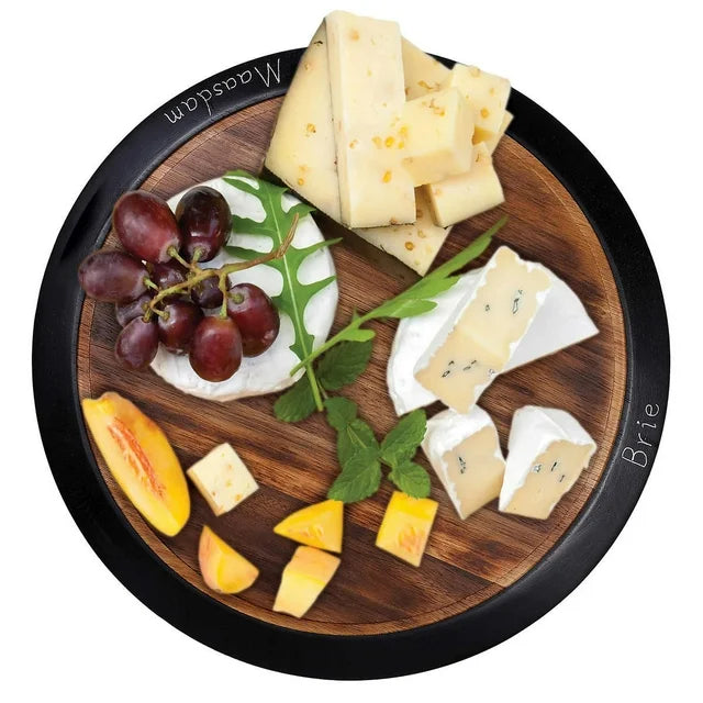 BirdRock Home Lazy Susan with Chalkboard Edge - Retail $43