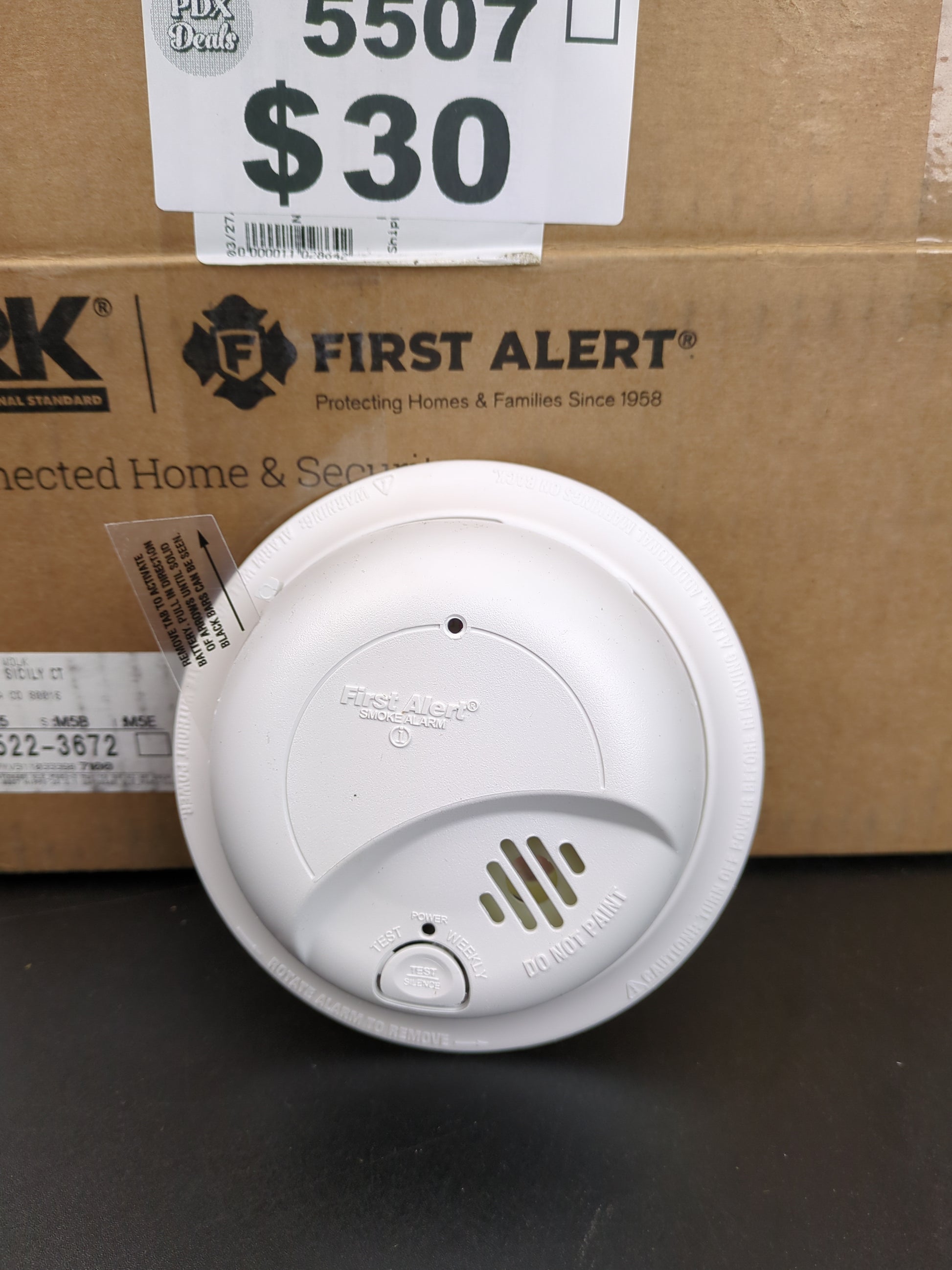 FIRST ALERT SMOKE ALARM - Retail $59