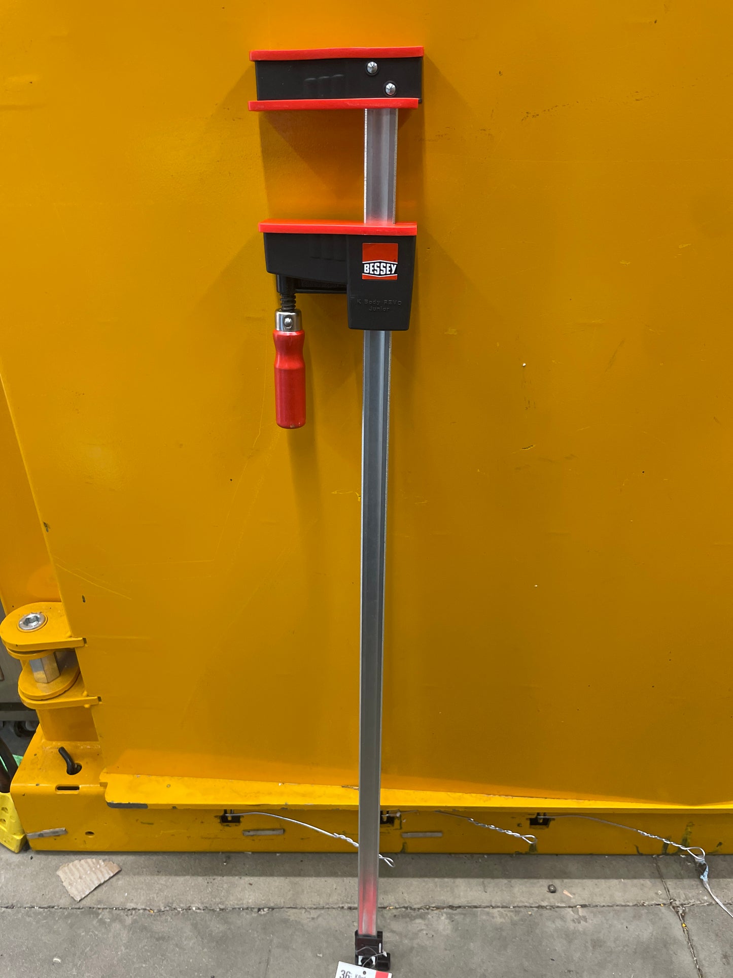 BESSEY KRJR-36 K Body REVO JR, 36 In. Parallel Clamp - 900 lbs Nominal Clamping Force. Spreader, and Woodworking Accessories - Clamps and Tools for Woodworking, Cabinetry, Case Work - Retail $42