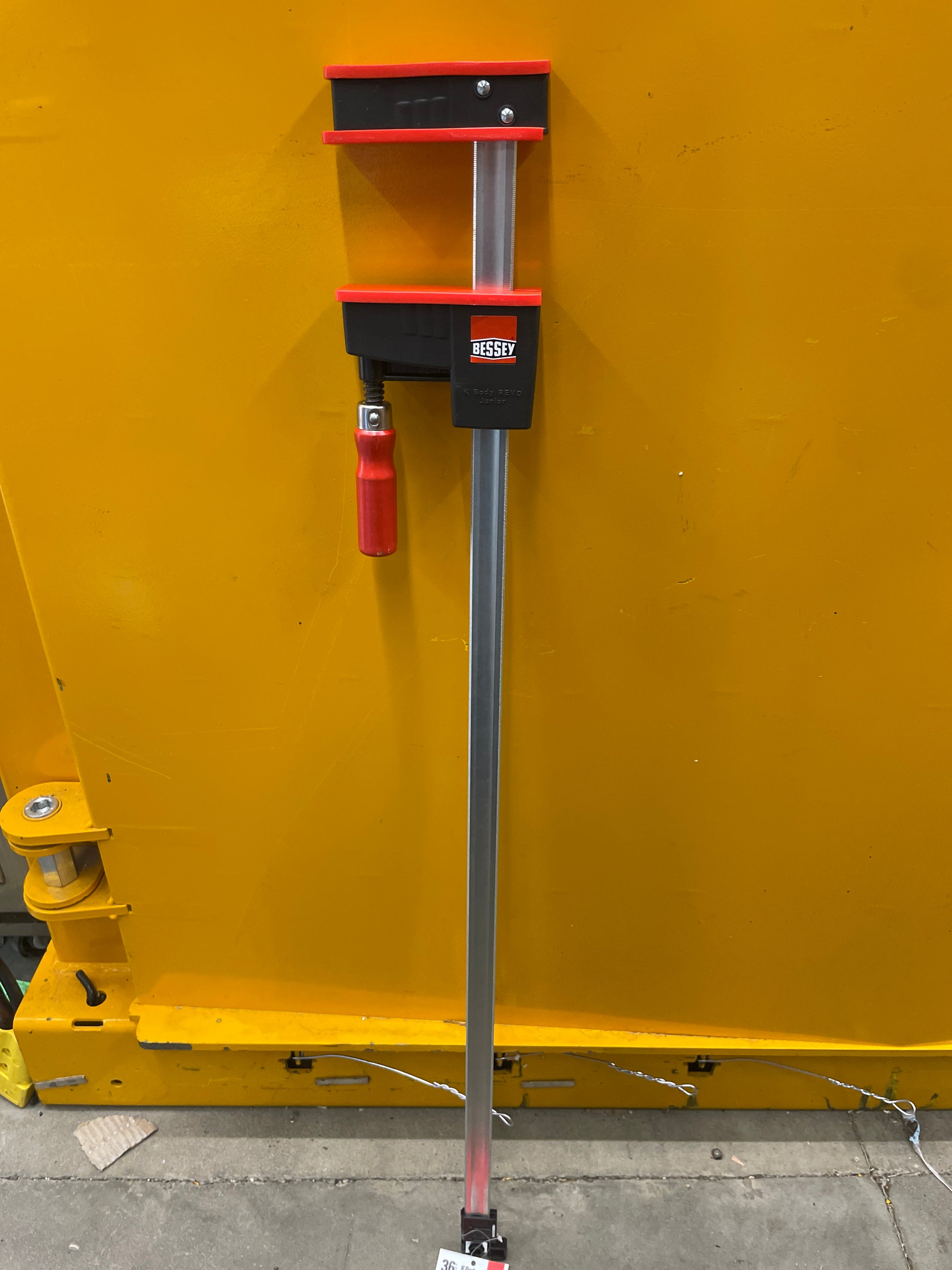 BESSEY KRJR-36 K Body REVO JR, 36 In. Parallel Clamp - 900 lbs Nominal Clamping Force. Spreader, and Woodworking Accessories - Clamps and Tools for Woodworking, Cabinetry, Case Work - Retail $42