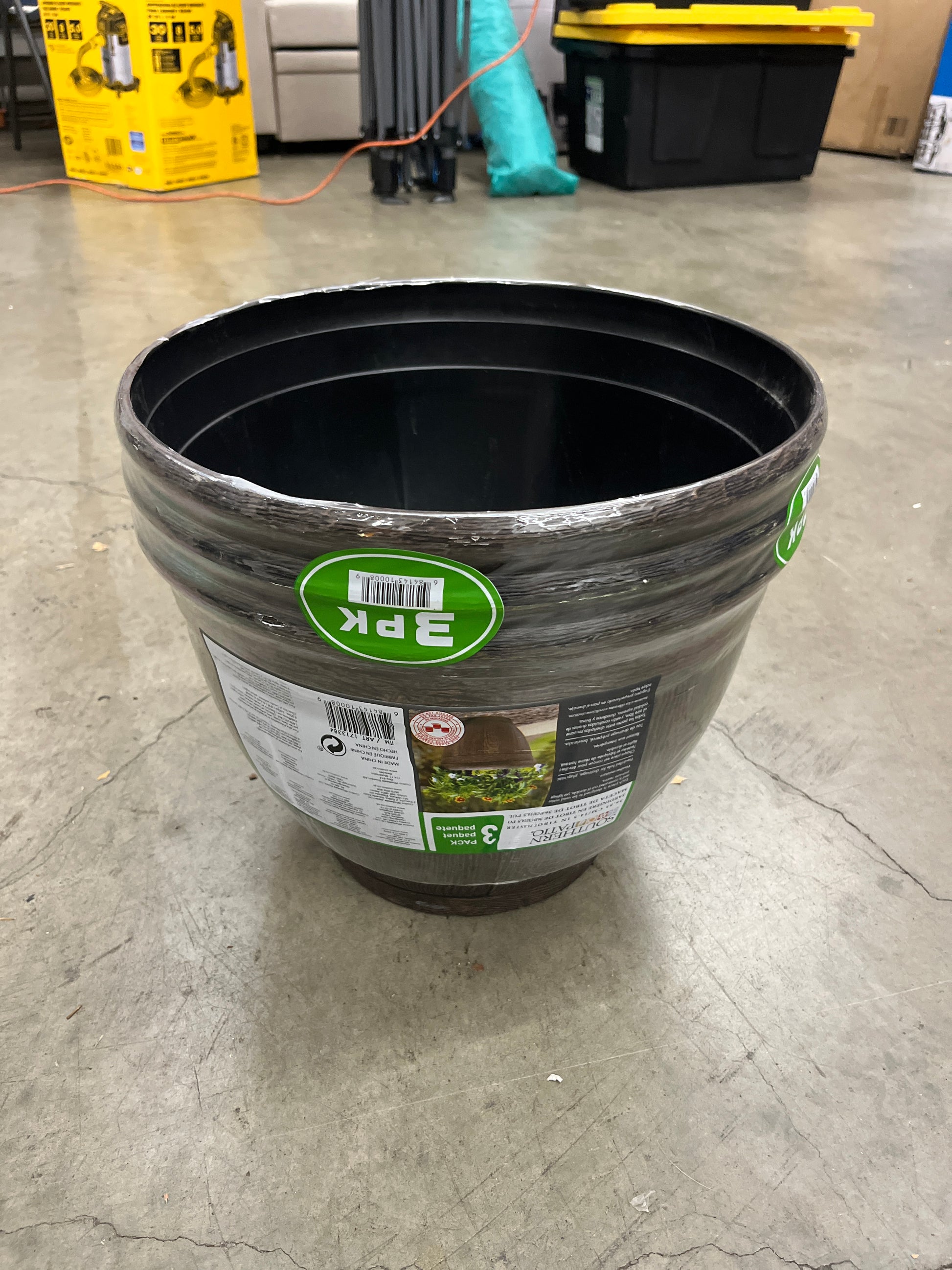 TIBOT RESIN PLANTER 3PK - Retail $19