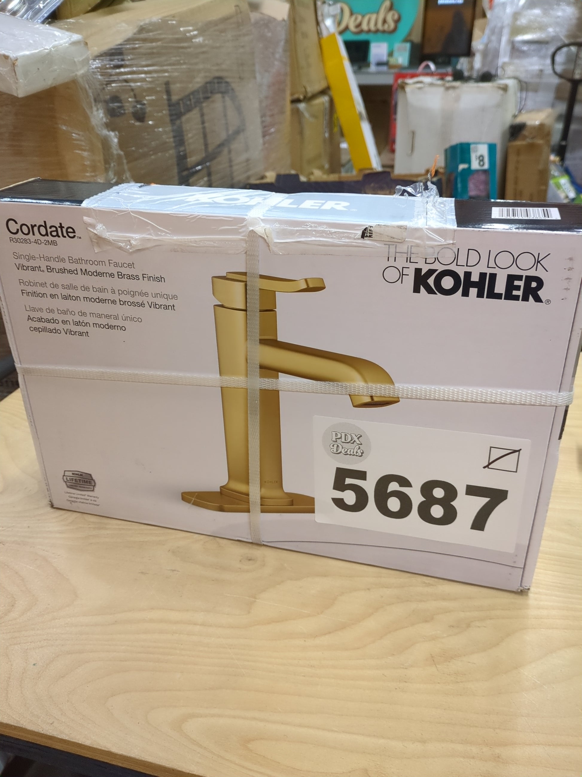 KOHLER CORDATE GOLD - Retail $129