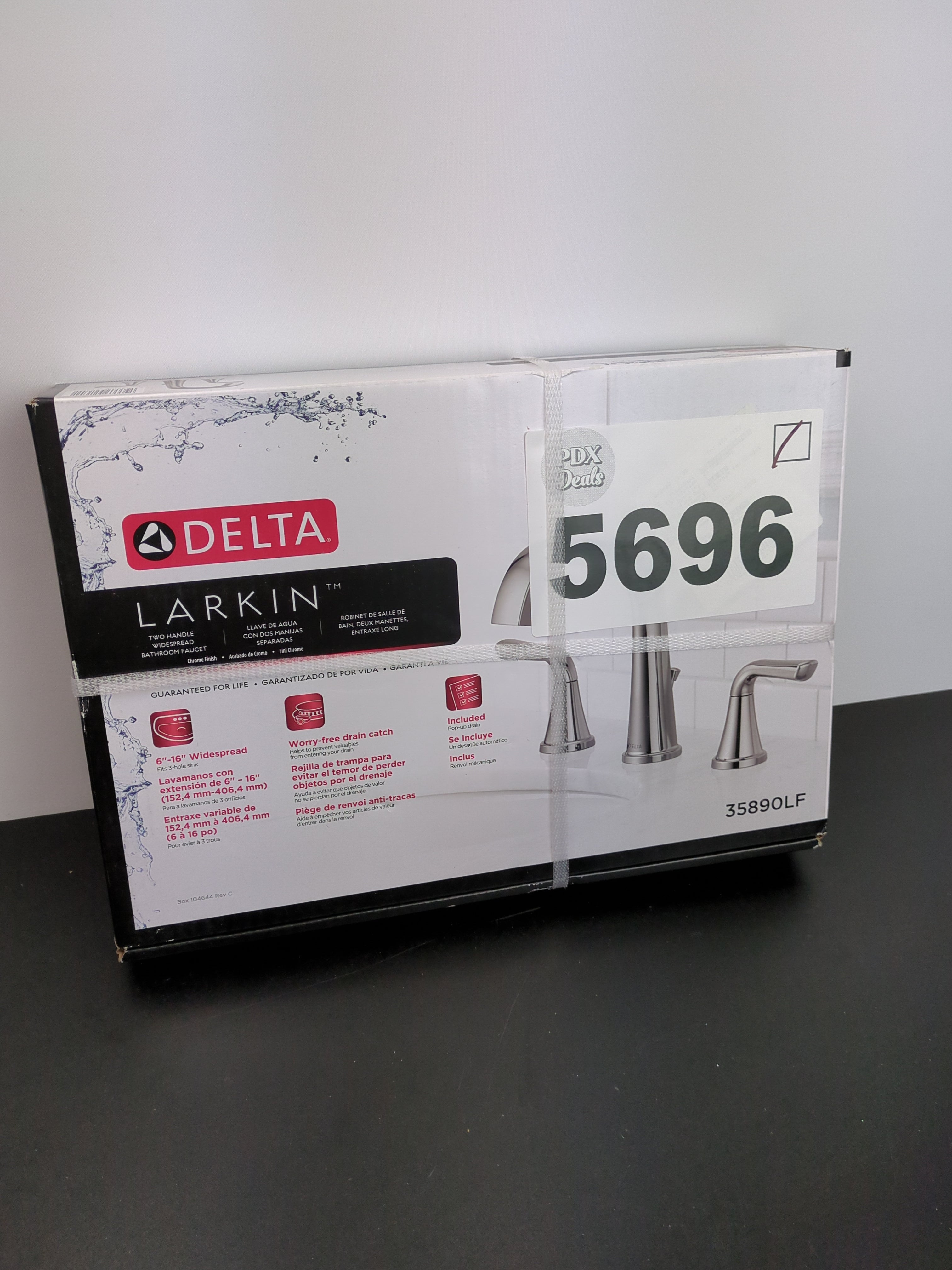 Delta Larkin 2 good handle widespread bathroom faucet